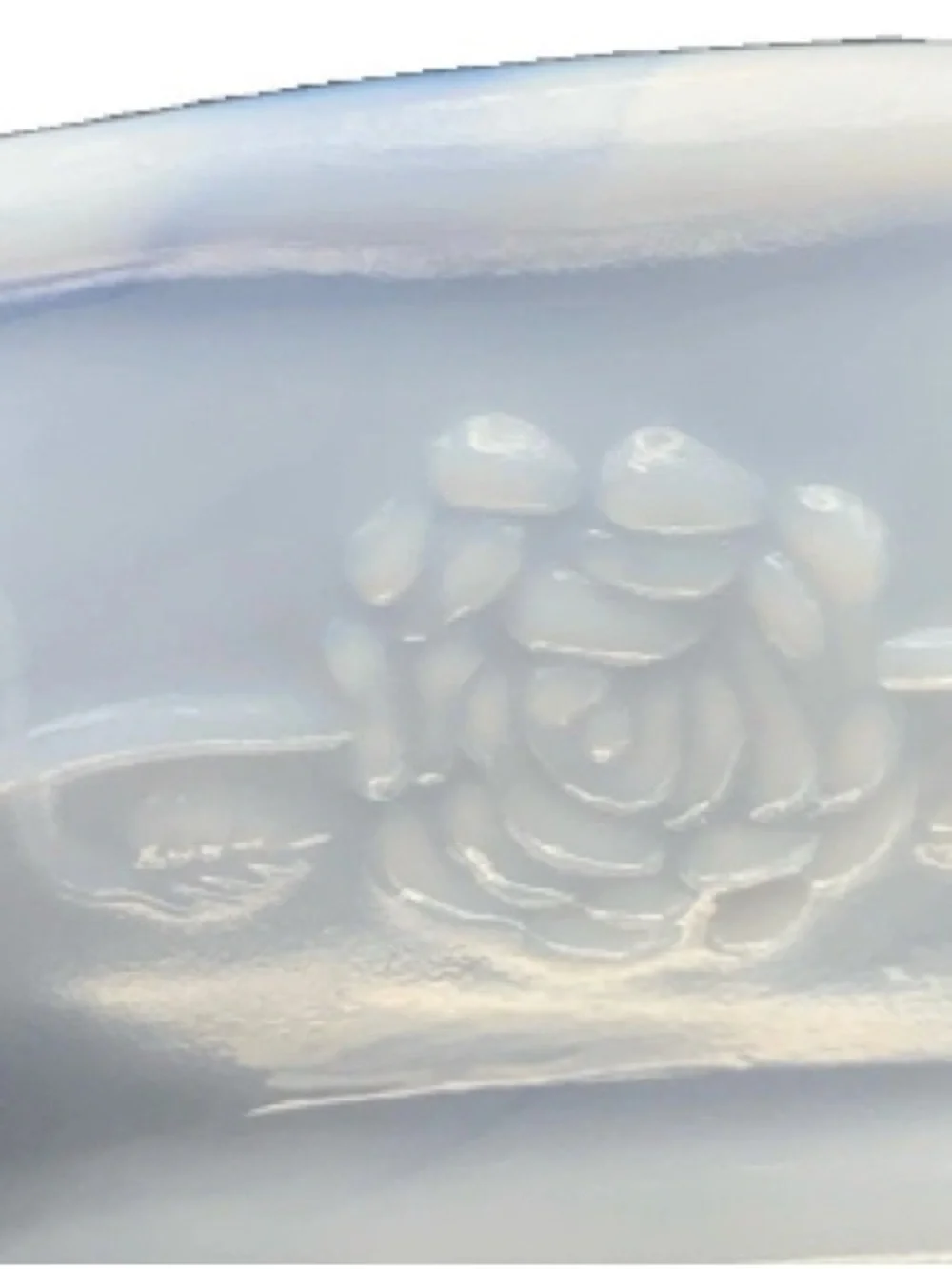 Vintage Avon Soap Dish Floral Rose Pattern May 1978 Stamp Blue White